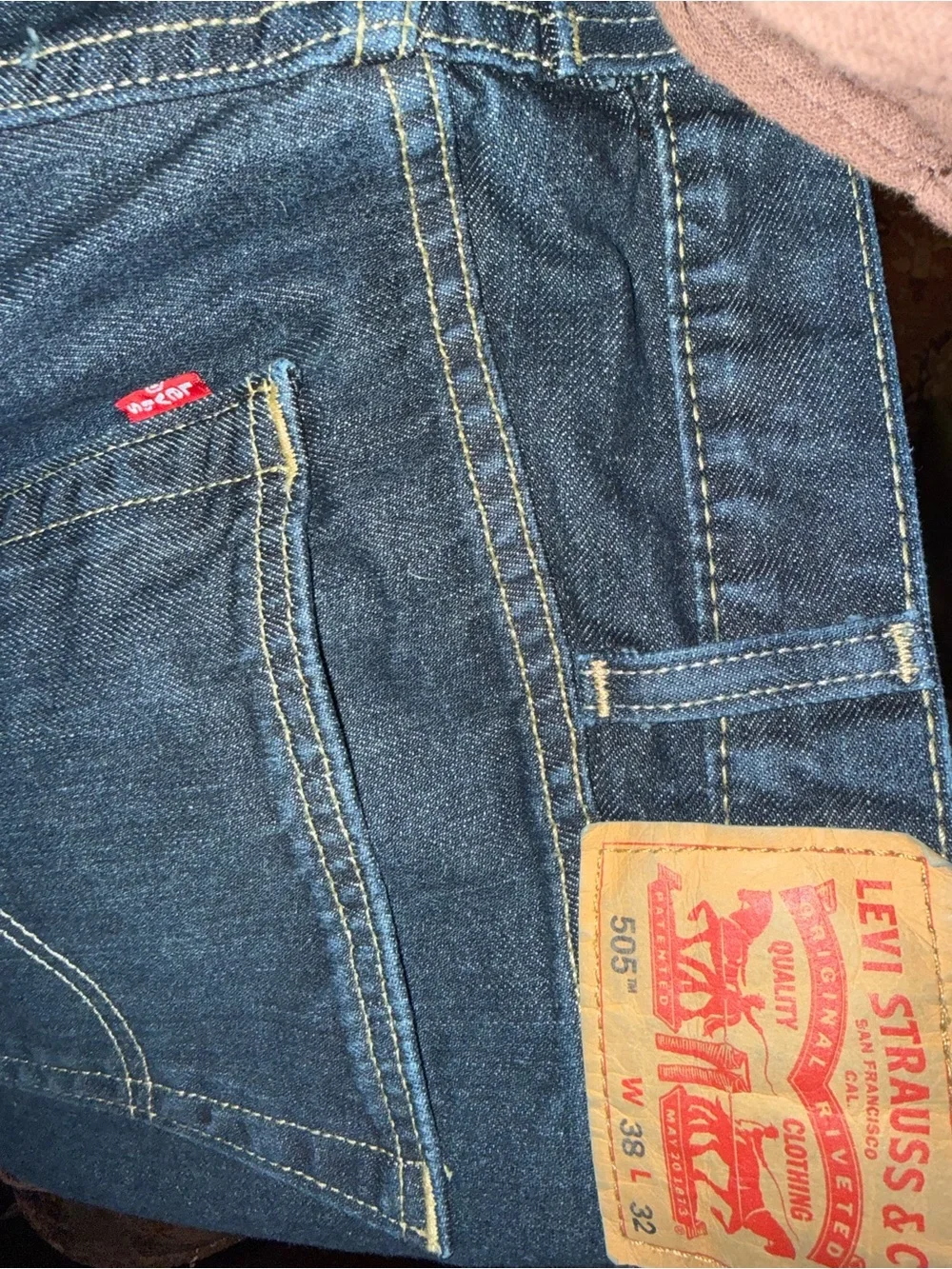 Levi's Men's Indigo Straight-Leg Jeans 38x32
